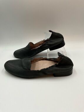Abeo Loafers Size 8.5N Black Leather Elastic-Back Loafers